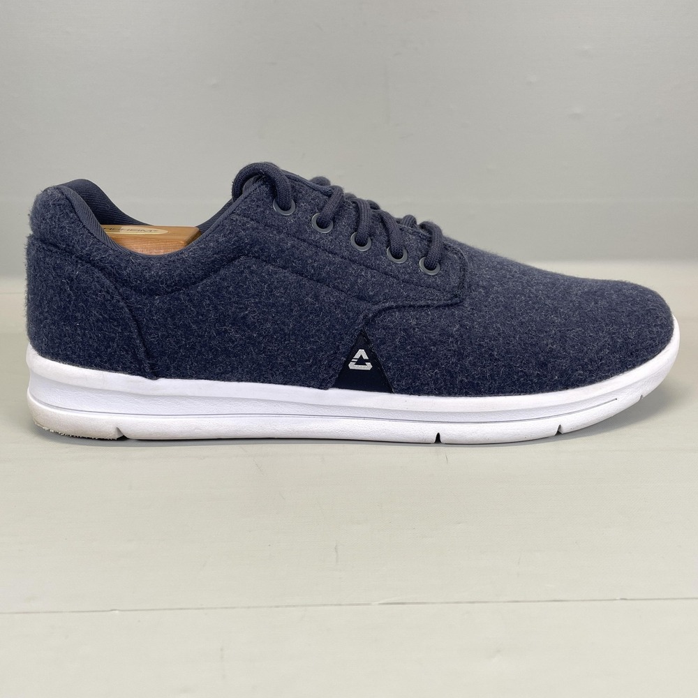 Cuater Travis Matthew The Daily Wool Shoes Mens Size 11.5 Blue Felt Sneakers
